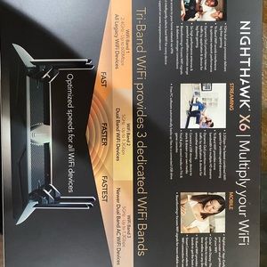 Nighthawk x6 Netgear router